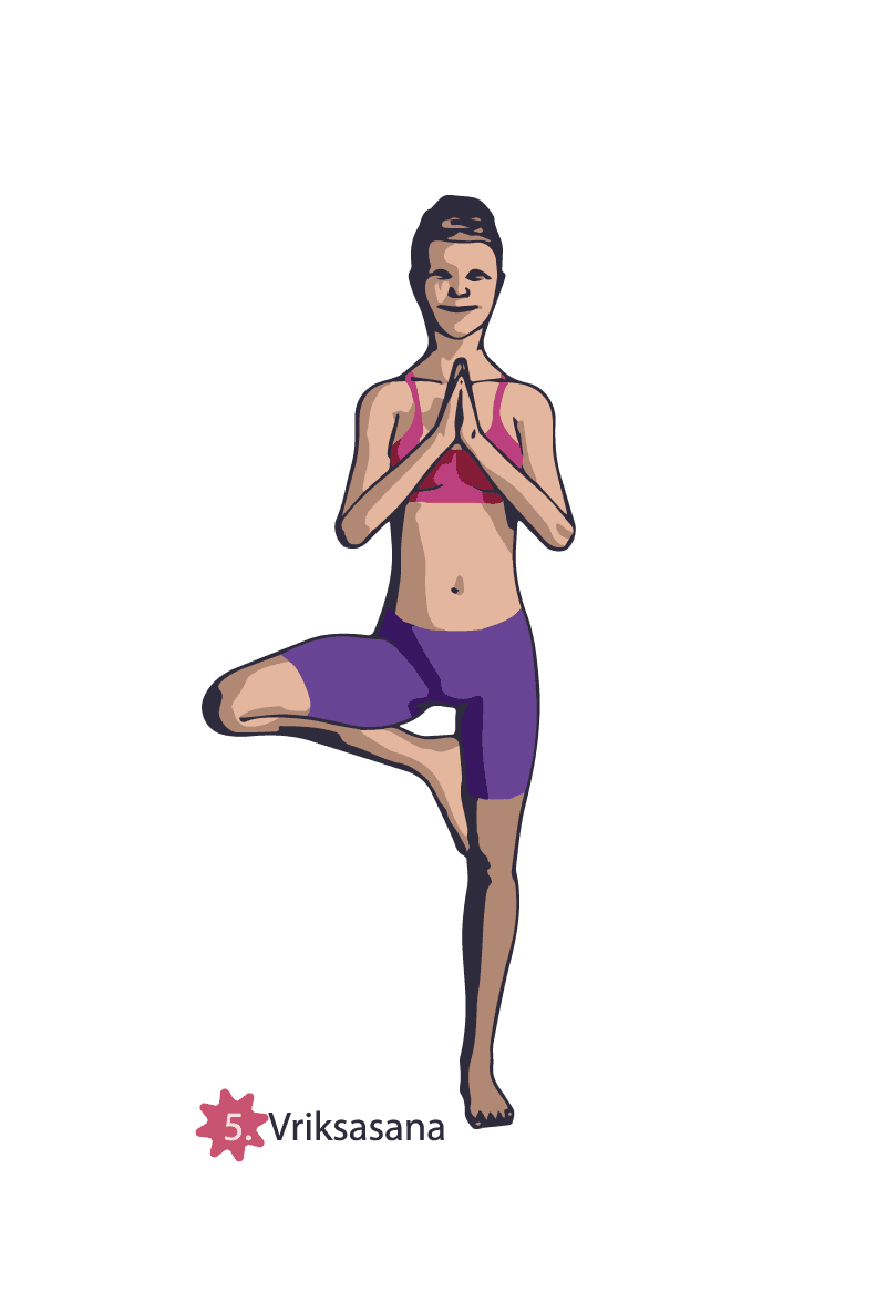 Tree pose for balance - how to do it correctly