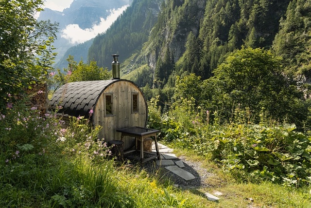 sauna in nature