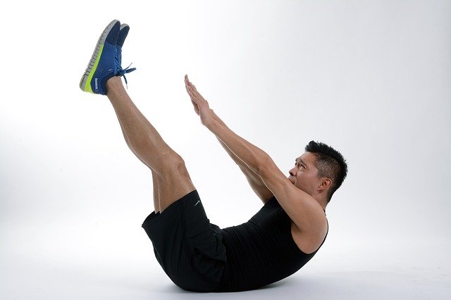 Jackknife Crunch Exercise