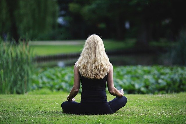 Mindfulness at early morning yoga