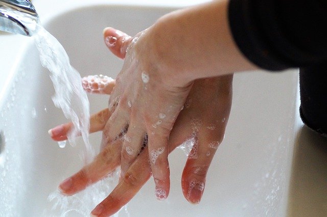 washing hands properly