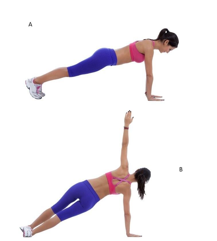 Side plank advance version exercise