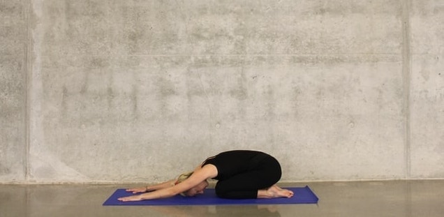 Restorative yoga pose - Child's pose